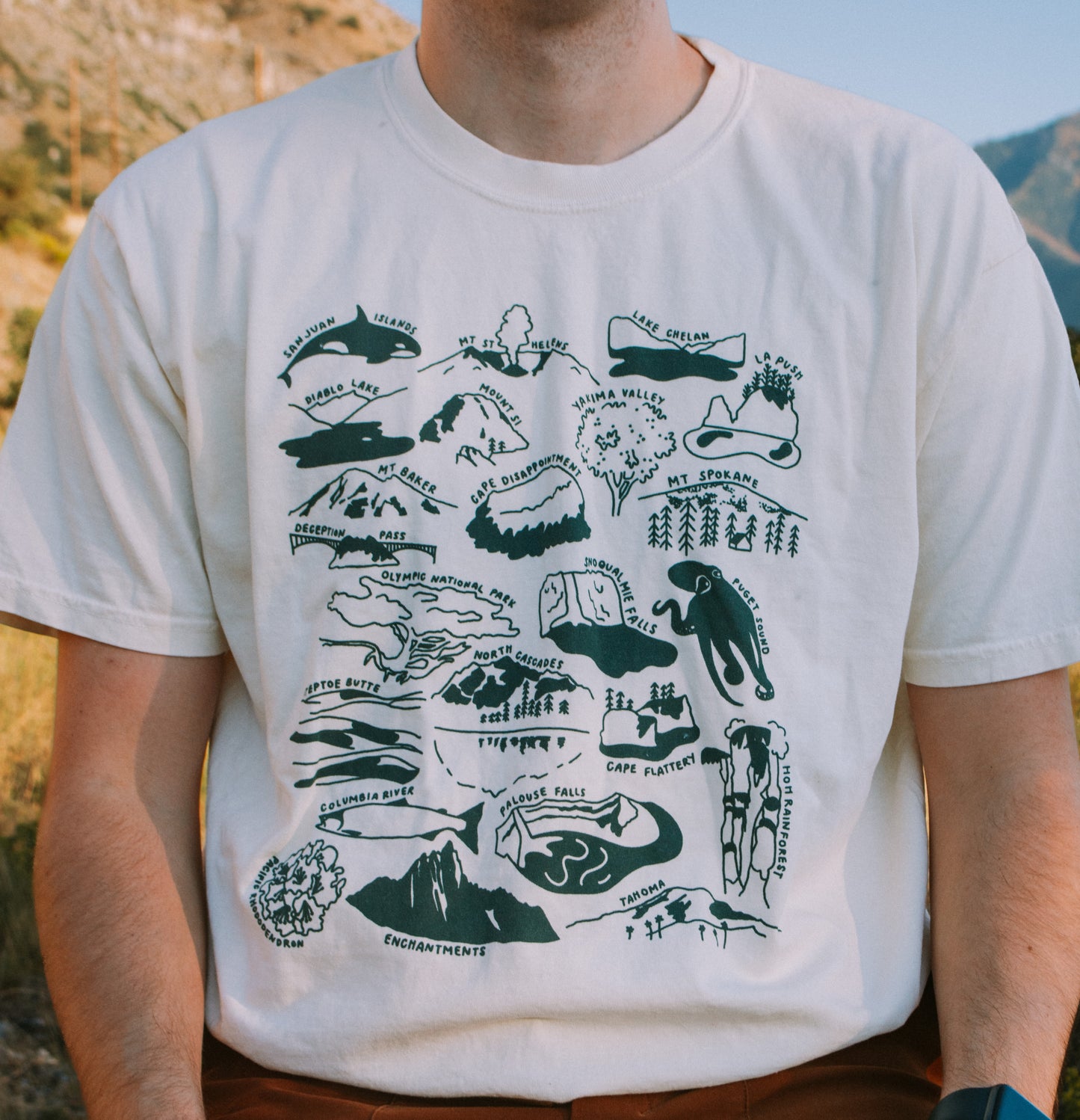 Washington Nature Checklist T-Shirt