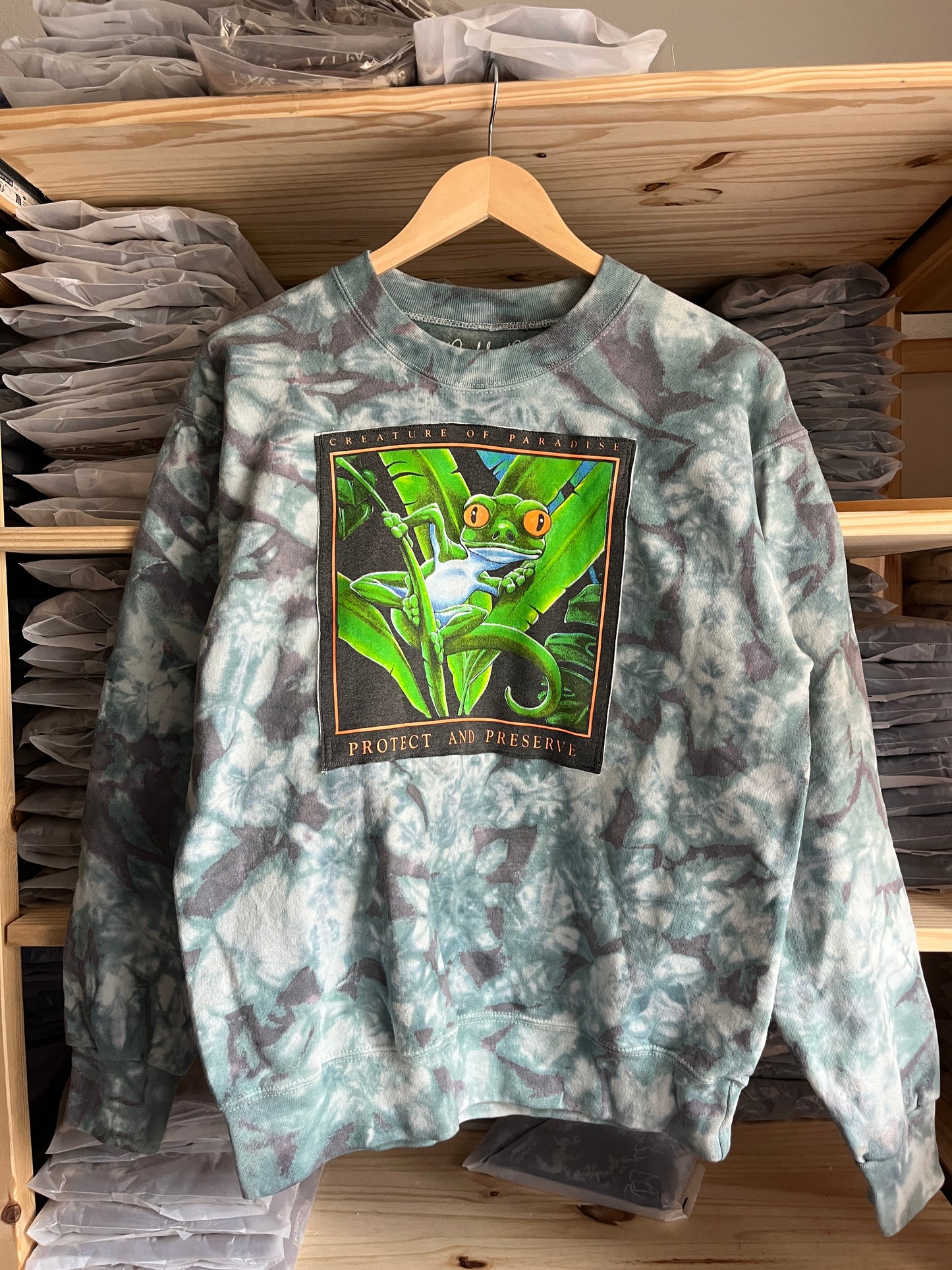 Rainforest Frog Upcycle Size S