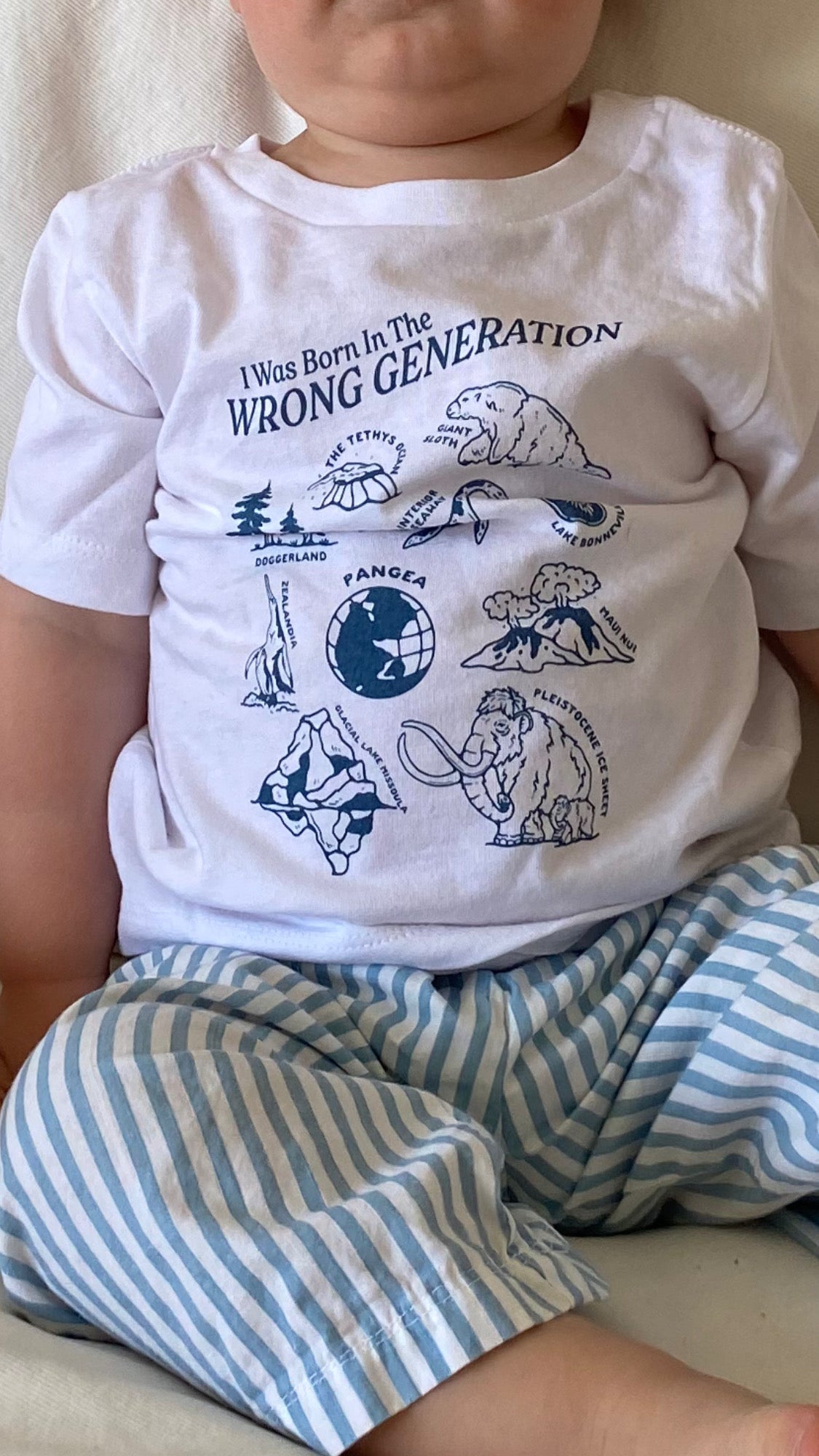 Born in the Wrong Generation Baby Short Sleeve Tee