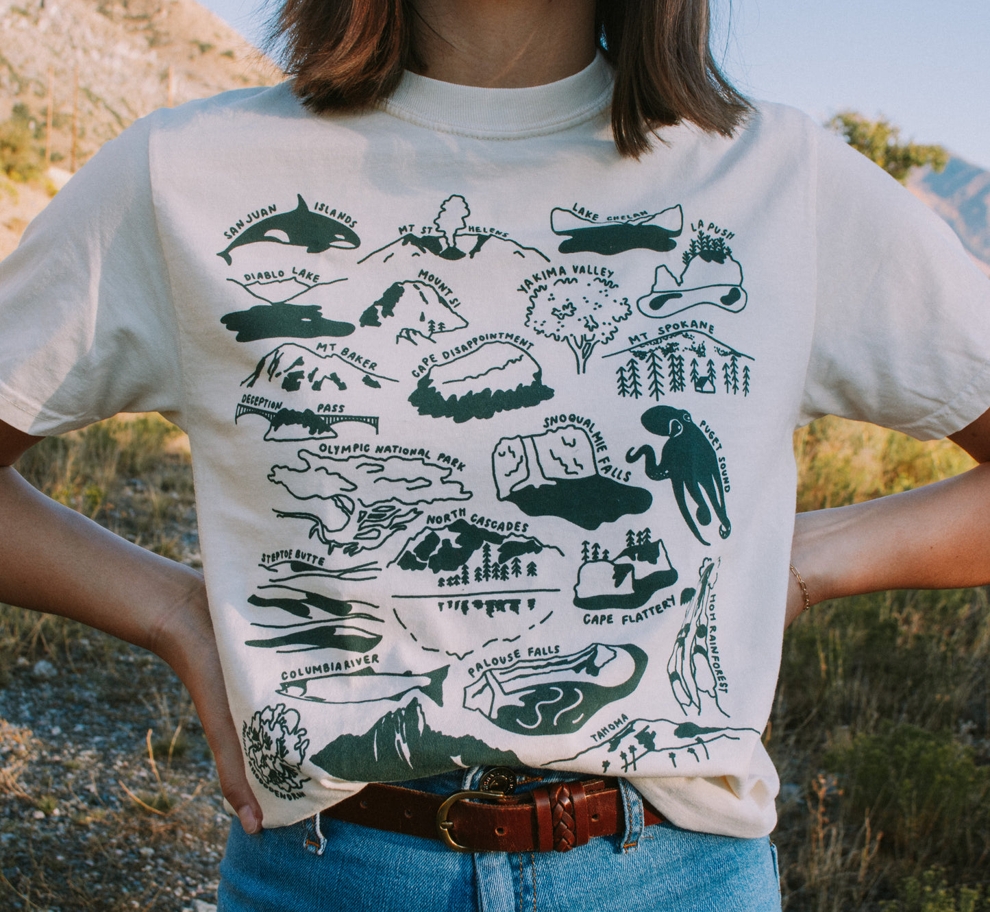 Washington Nature Checklist T-Shirt