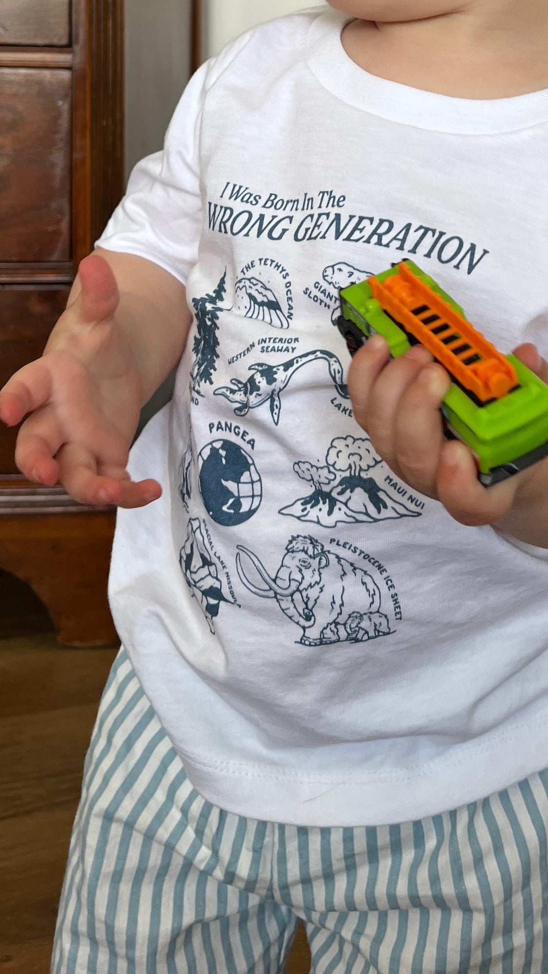 Born in the Wrong Generation Baby Short Sleeve Tee