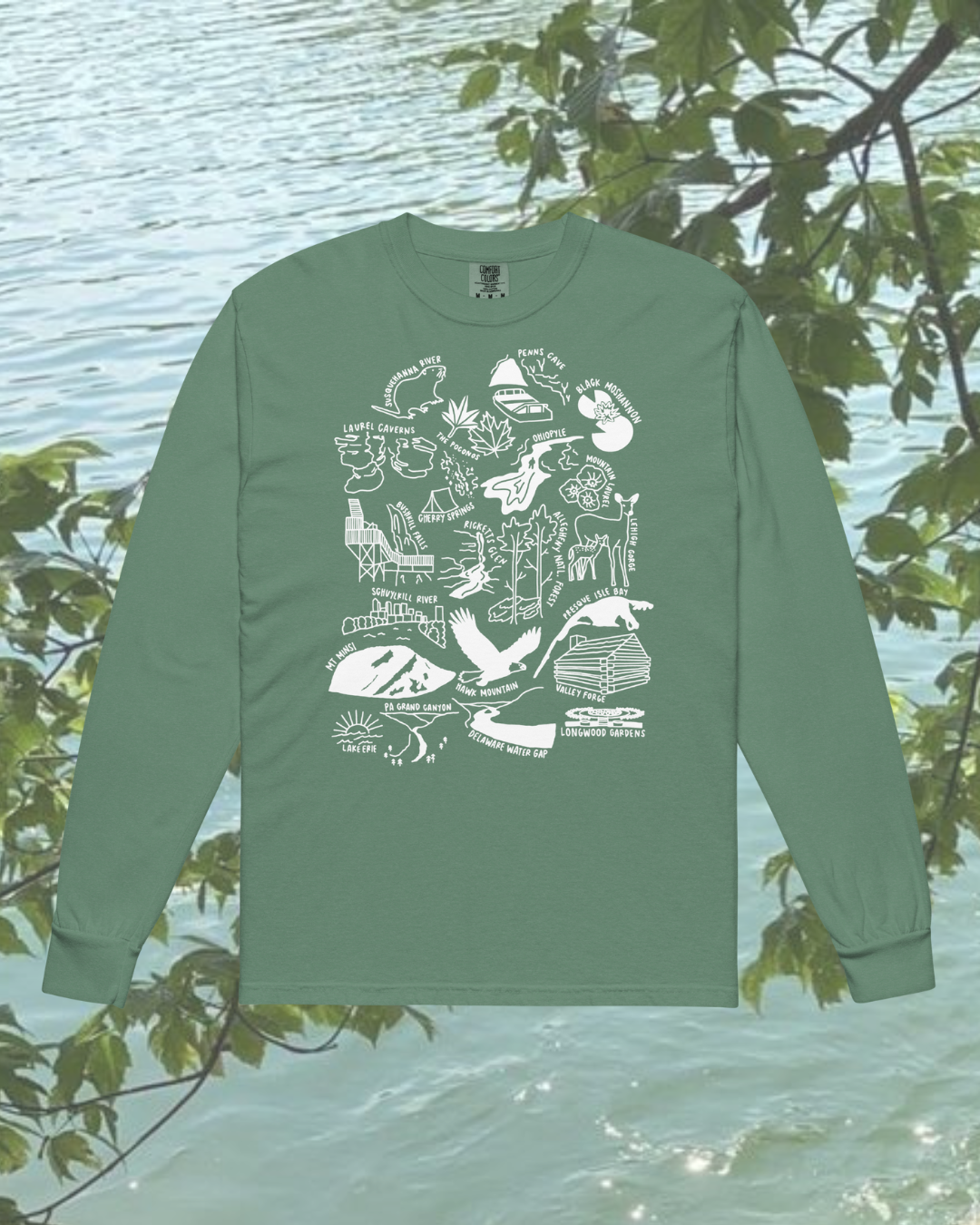 Pennsylvania Nature Checklist Long-Sleeve Shirt