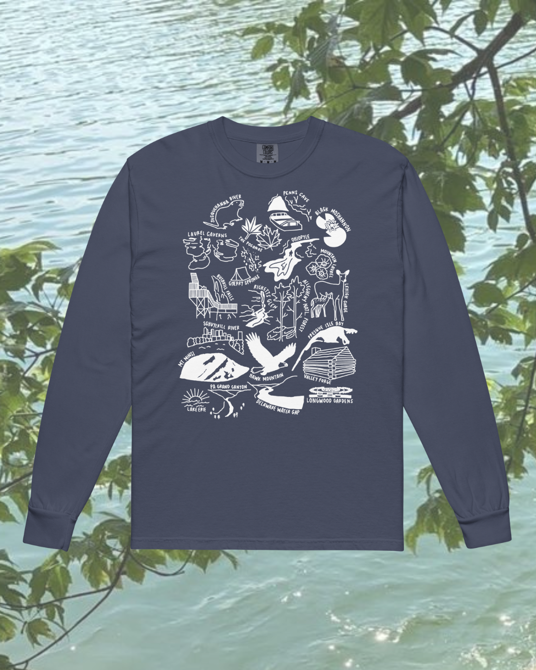 Pennsylvania Nature Checklist Long-Sleeve Shirt