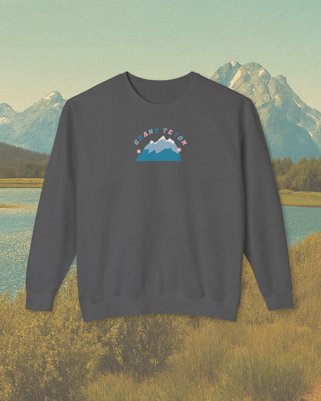 Grand Teton National Park Printed Sweatshirt