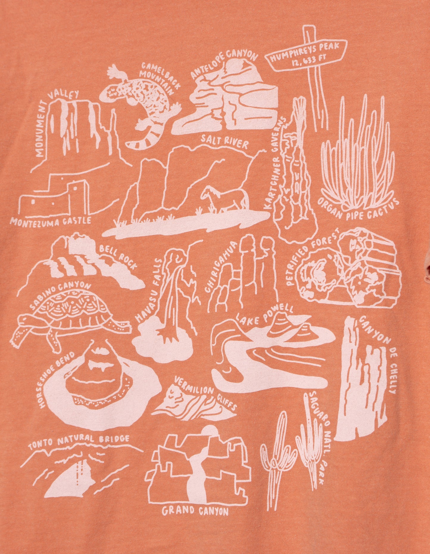Arizona Nature Checklist T-Shirt