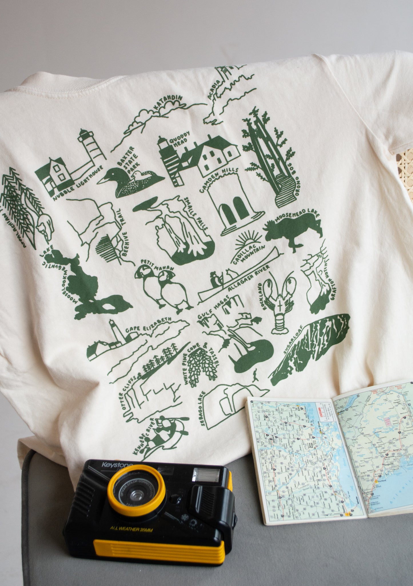 Maine Nature Checklist T-Shirt