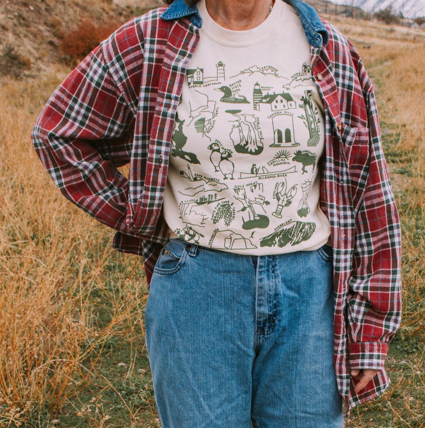 Maine Nature Checklist T-Shirt