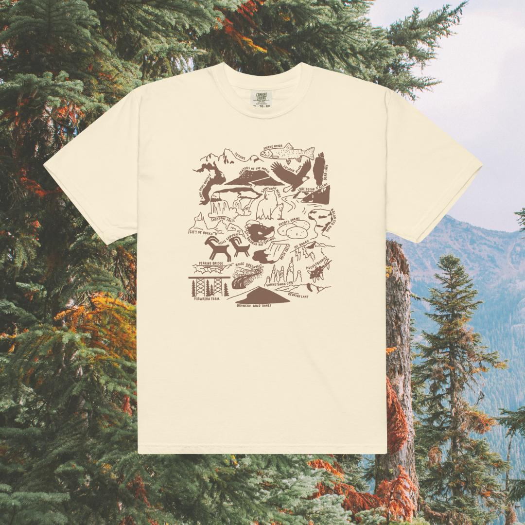Idaho Nature Checklist T-Shirt