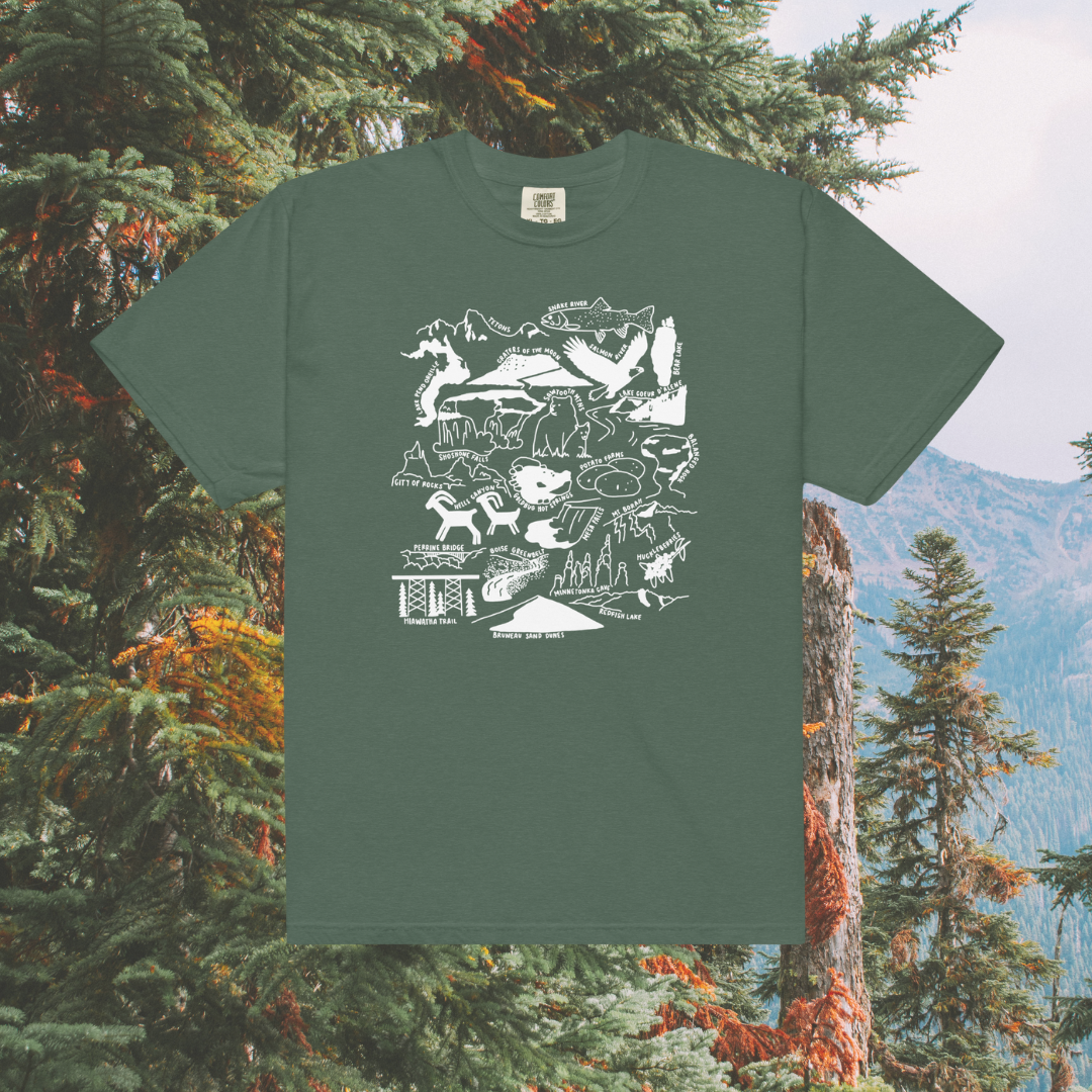 Idaho Nature Checklist T-Shirt