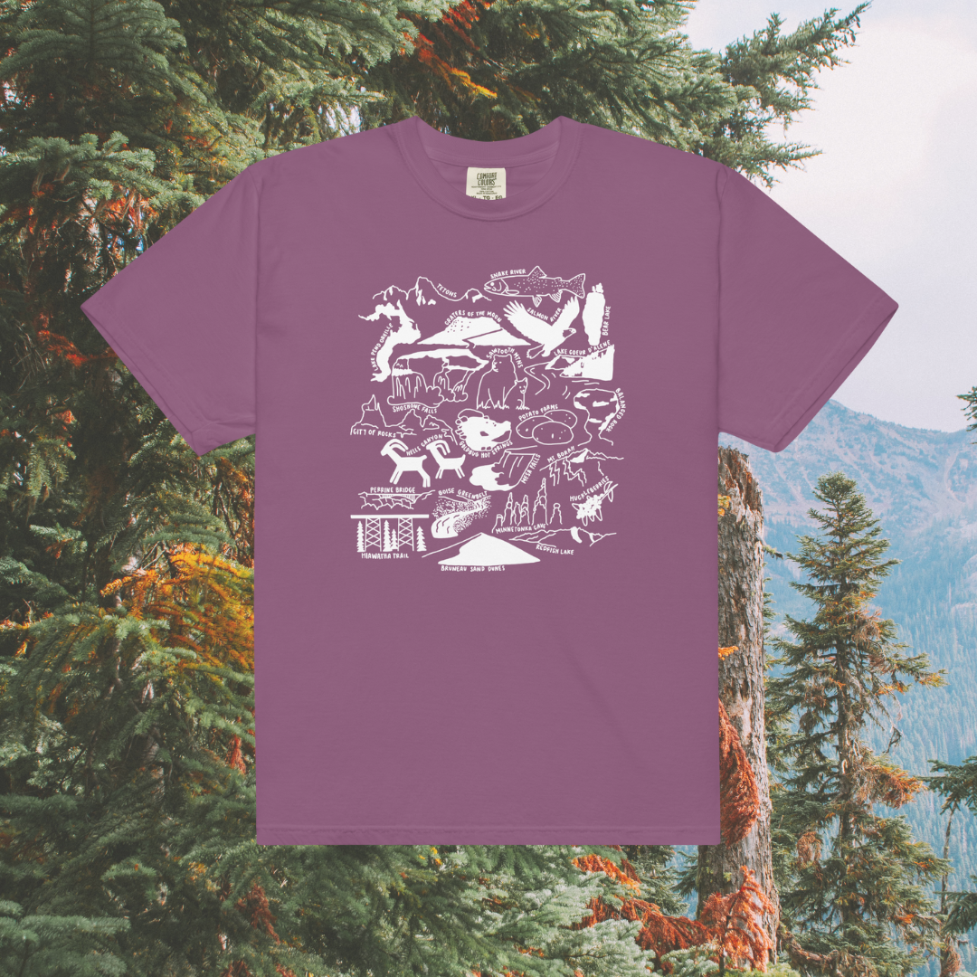 Idaho Nature Checklist T-Shirt