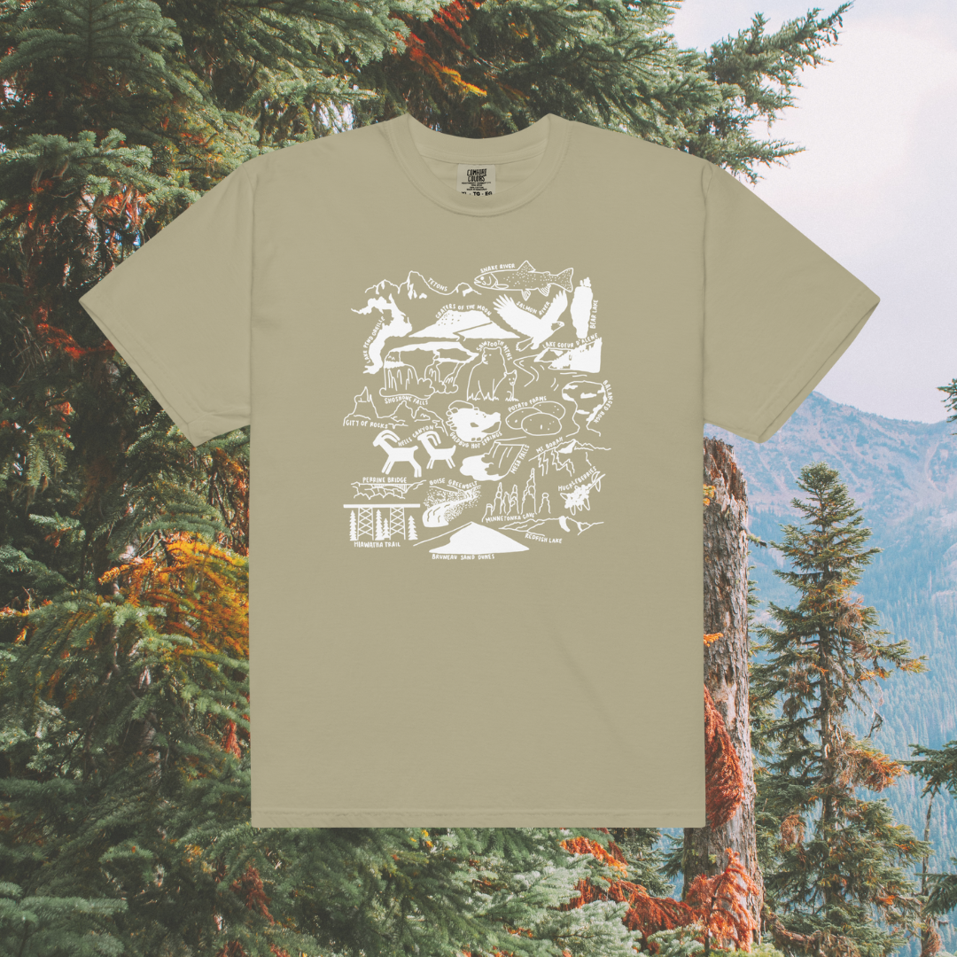 Idaho Nature Checklist T-Shirt