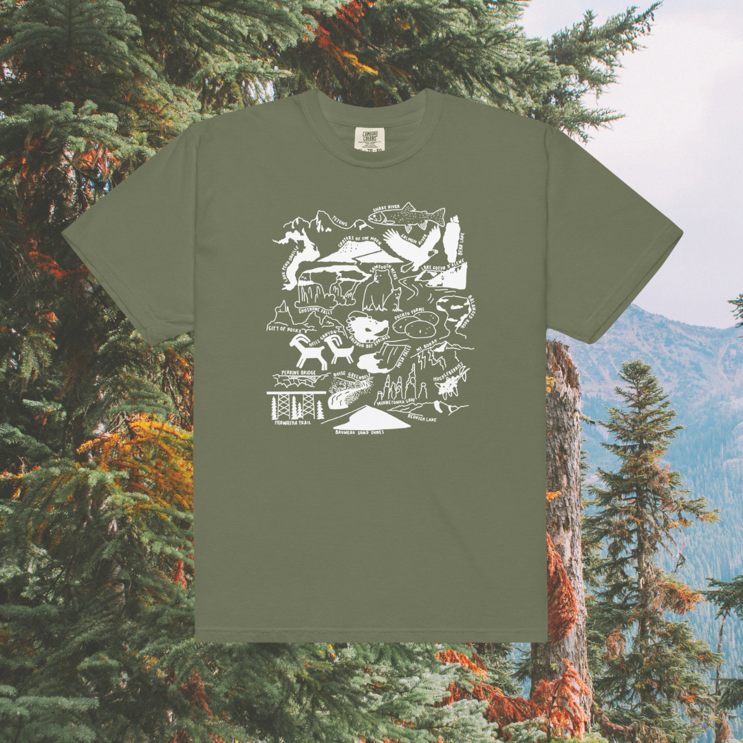 Idaho Nature Checklist T-Shirt