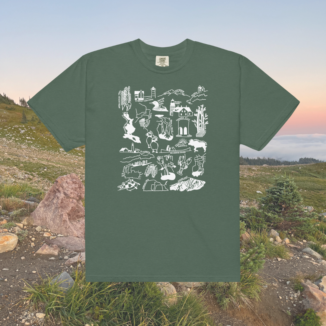 Maine Nature Checklist T-Shirt