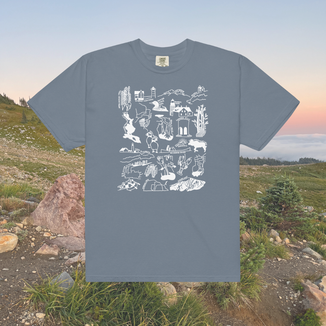 Maine Nature Checklist T-Shirt