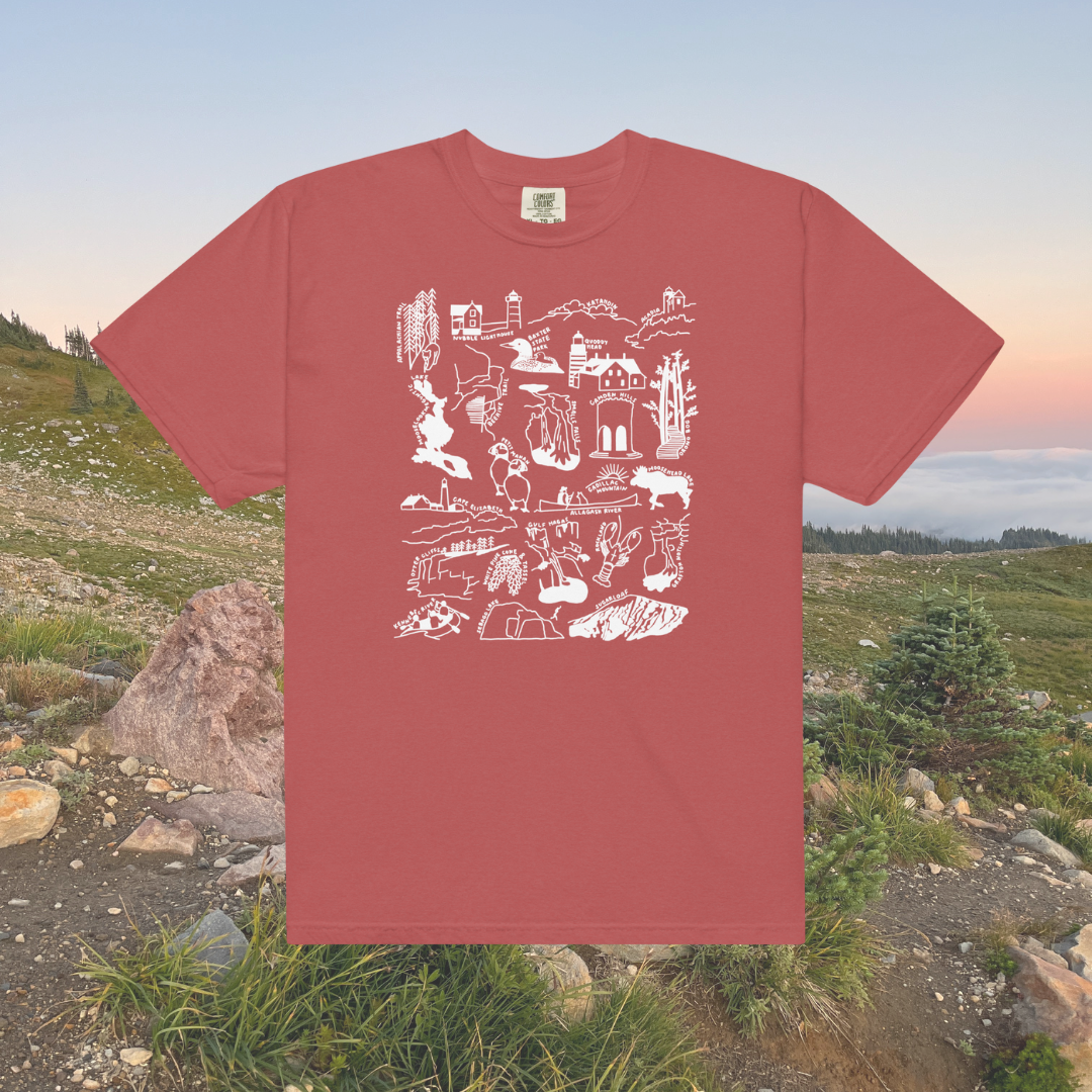 Maine Nature Checklist T-Shirt