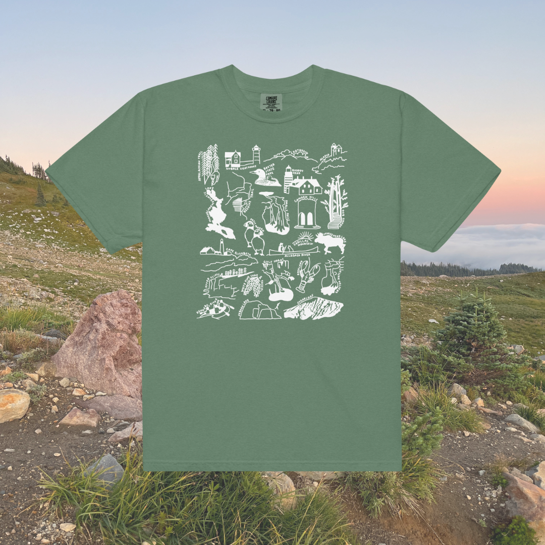 Maine Nature Checklist T-Shirt