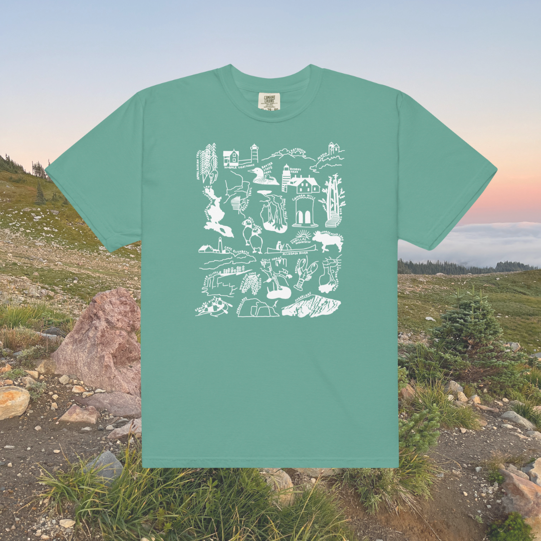 Maine Nature Checklist T-Shirt