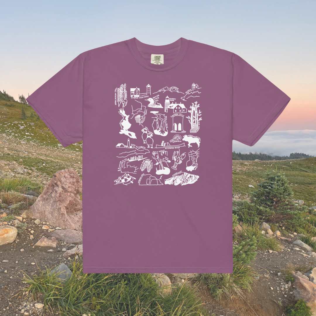 Maine Nature Checklist T-Shirt