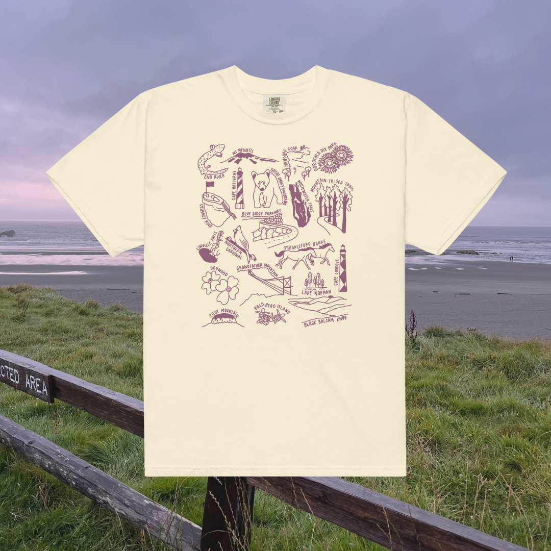 North Carolina Nature Checklist T-Shirt