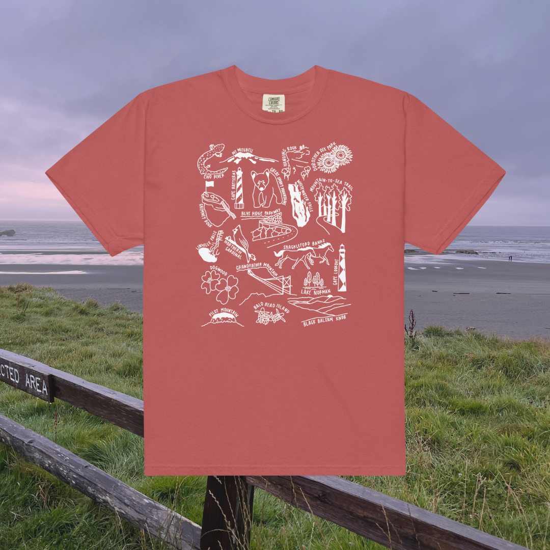 North Carolina Nature Checklist T-Shirt