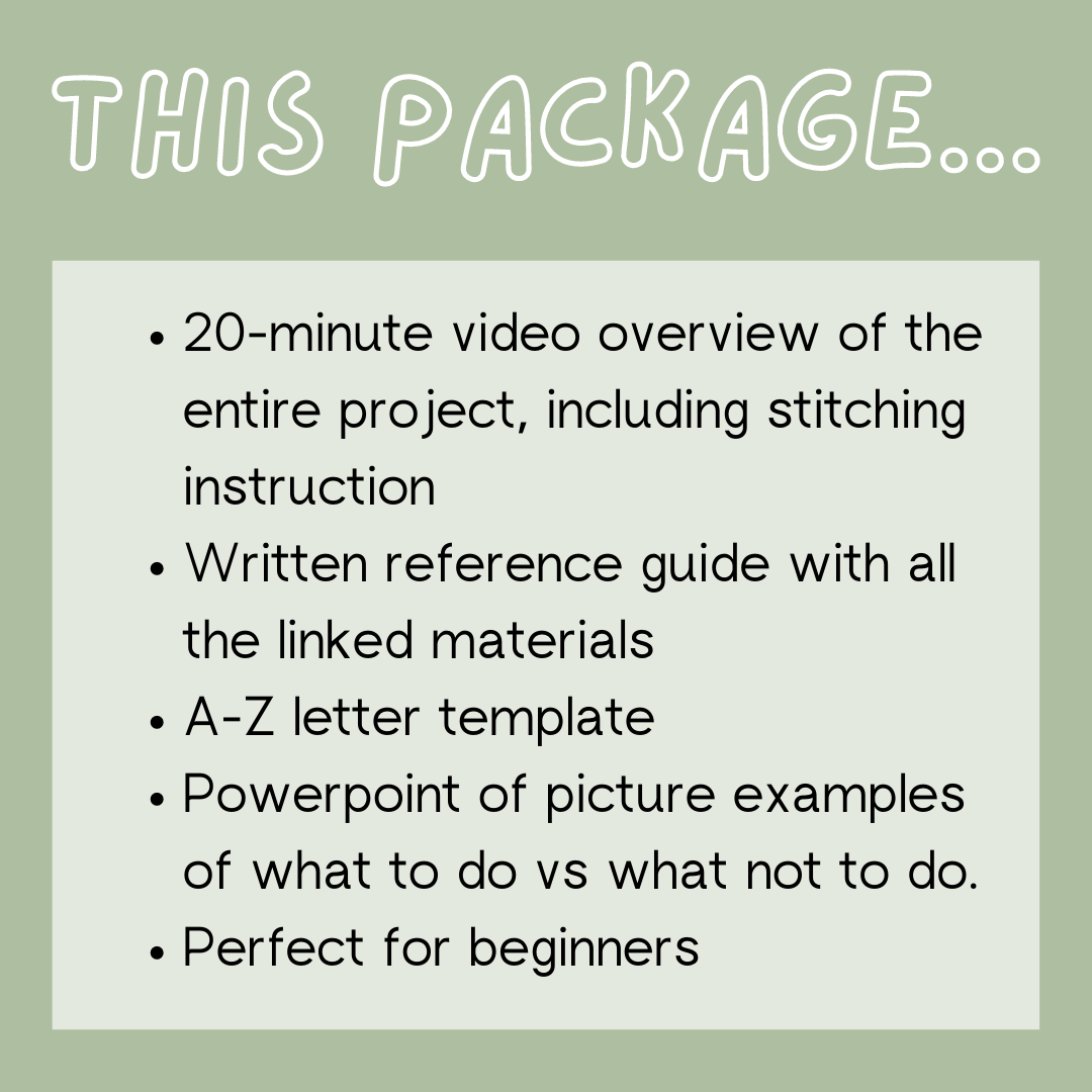 Floral Sweatshirt Video Tutorial Package