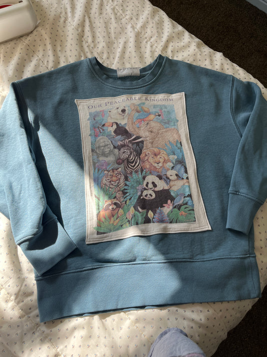 Our Peacable Kingdom Upcycle Size S