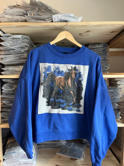 Blue Horse Upcycle Size L