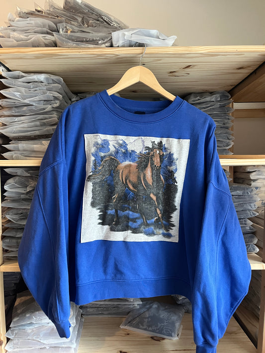 Blue Horse Upcycle Size L
