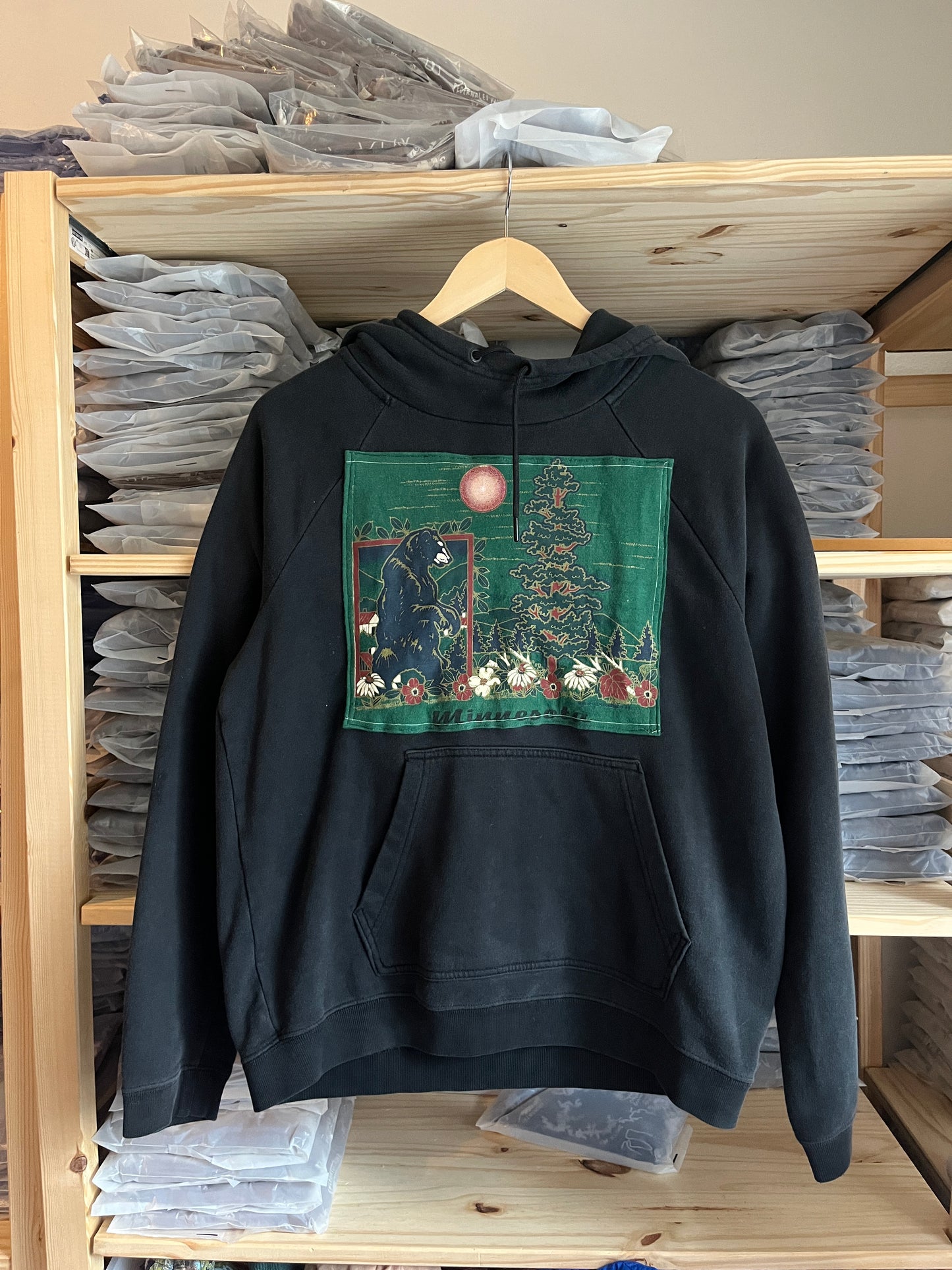Minnesota Bear Nike Hoodie Upcycle Size S