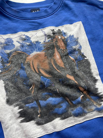 Blue Horse Upcycle Size L