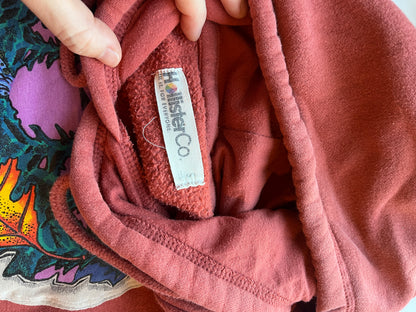 White Mountains Hoodie Upcycle Size S
