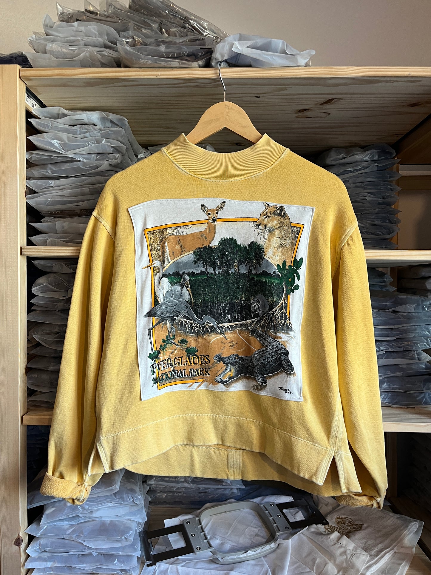 Everglades Mock Neck Upcycle Size XS