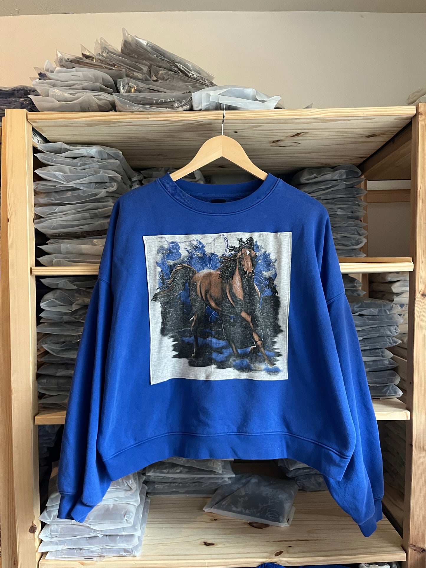 Blue Horse Upcycle Size L
