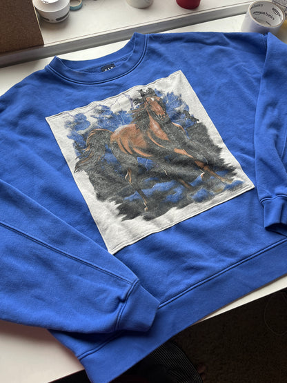 Blue Horse Upcycle Size L