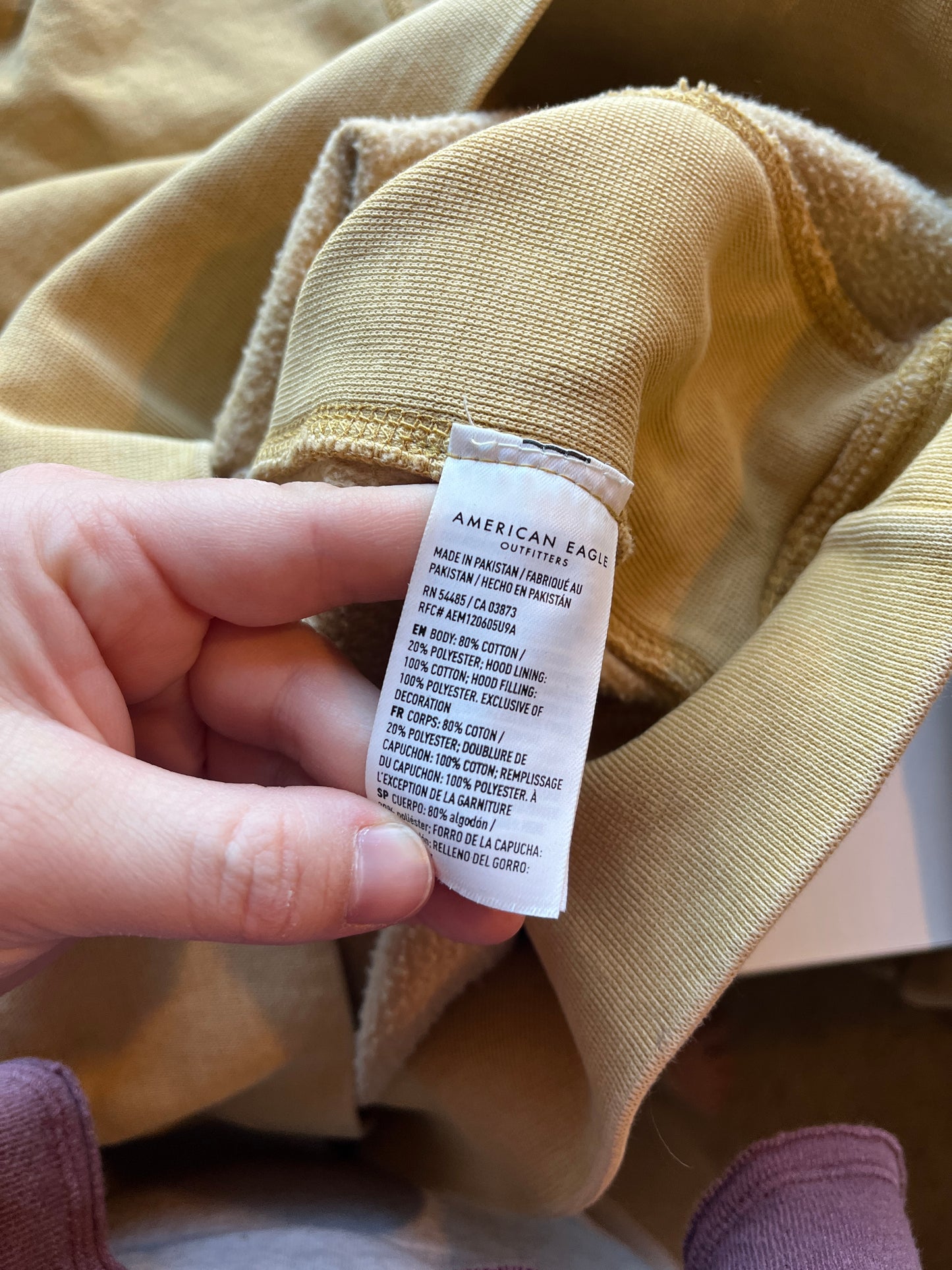 Earth Day Hoodie Upcycle Size L