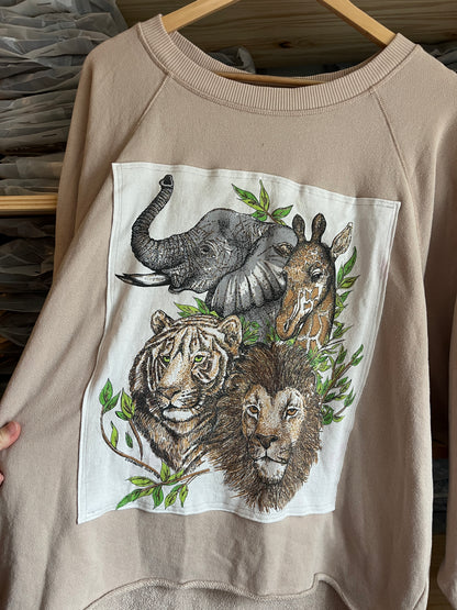 Africa Wildlife Upcycle Size XL