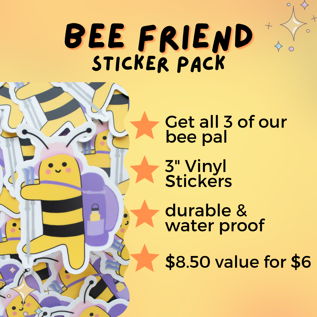 Smiley Friendbee Bee Friend Stickers – Traildust