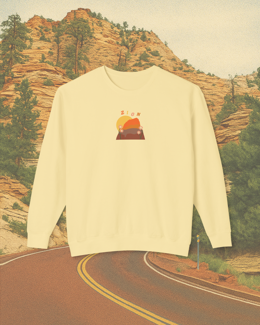 Zion National Park Printed Sweatshirt
