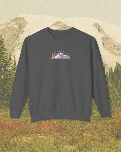 Mt Rainier National Park Printed Sweatshirt