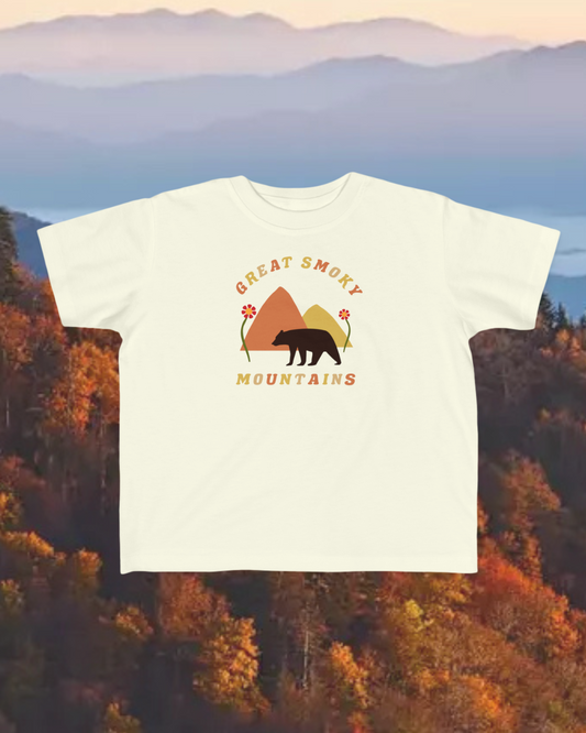 Great Smoky Mountains National Park Bear Toddler Unisex Tee