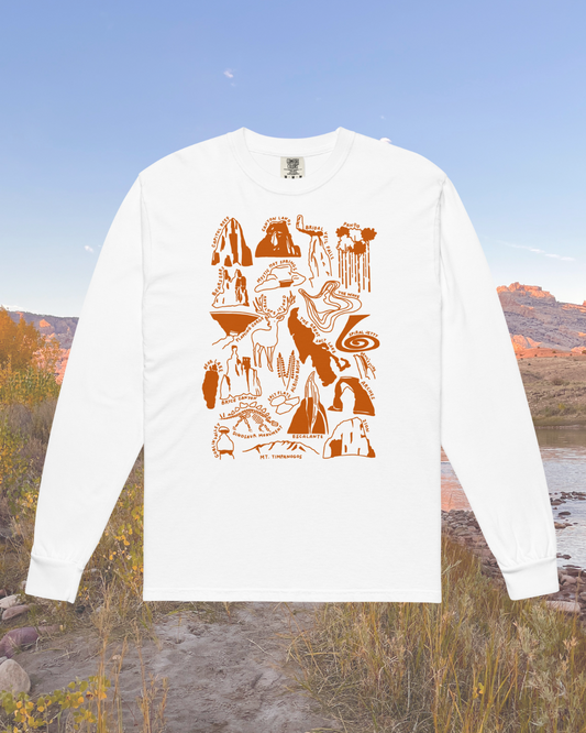 Utah Nature Checklist Long-Sleeve Shirt