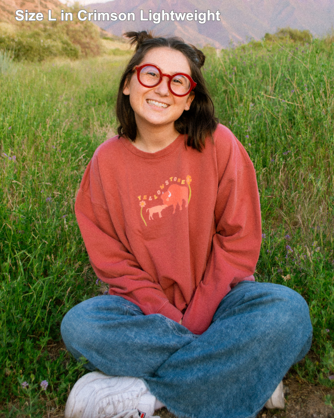 Yellowstone National Park Printed Sweatshirt