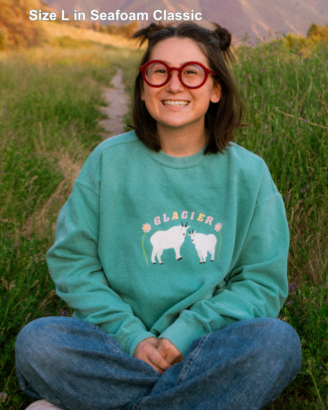 Glacier National Park Printed Sweatshirt