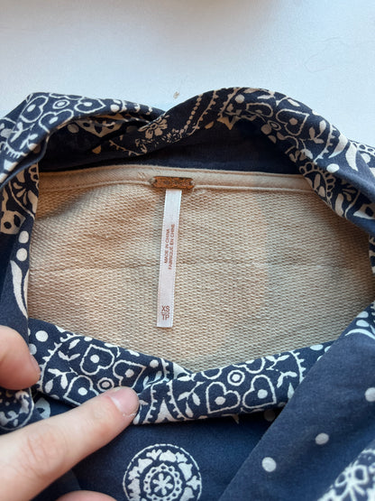 Montana Bald Eagle Bandana Upcycle Size XS (Oversized Cropped Fit)
