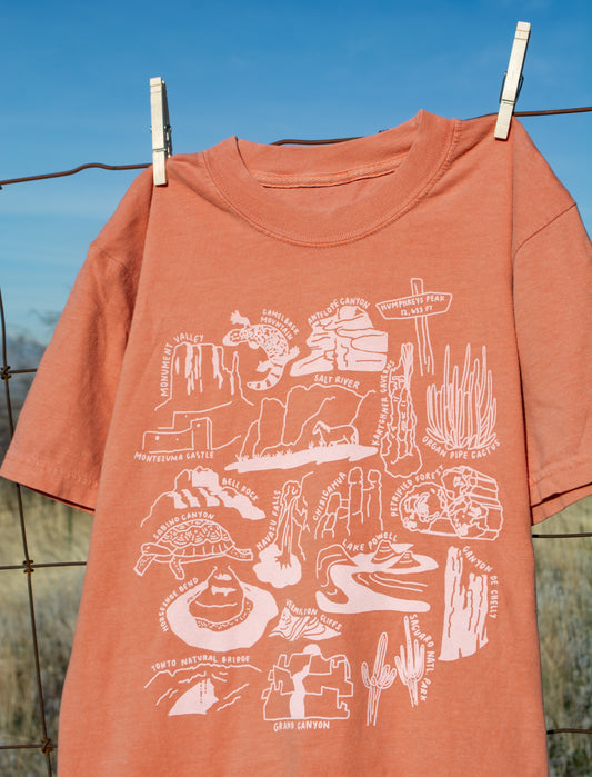 Arizona Nature Checklist T-Shirt