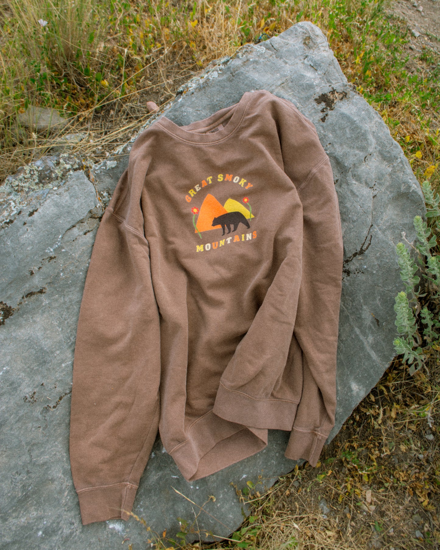 Great Smoky Mountains National Park Bear Printed Sweatshirt