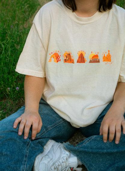 Utah's Mighty Five National Parks Printed Tee