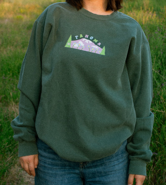 Tahoma (Mt Rainier) Printed Sweatshirt