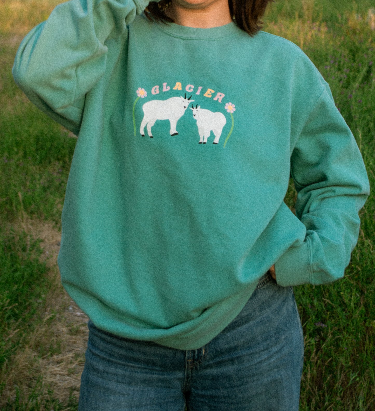 Glacier National Park Printed Sweatshirt