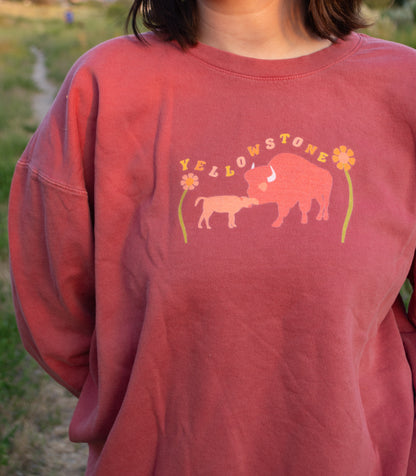 Yellowstone National Park Printed Sweatshirt